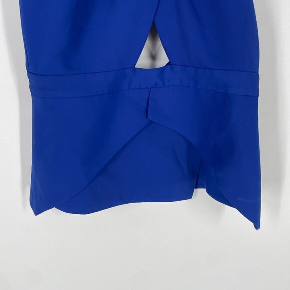 BCBGMaxazria blue halter top open back sz S - Picture 11 of 14